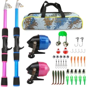 Telescopic Fishing Rod and Reel Set