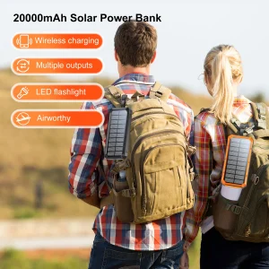 Solar Power Bank Wireless Charger