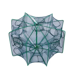6-Hole Mesh Folding Fishing Trap