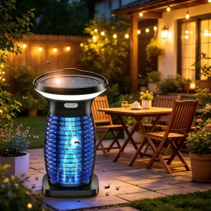 Solar Bug Zapper Outdoor Waterproof Rechargeable
