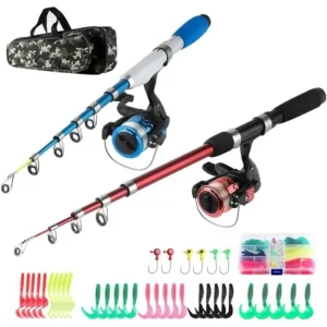 Fishing Rod Reel Combos Telescopic Carbon Fiber