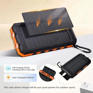 20000mAh Solar Power Bank Portable Fast Charging