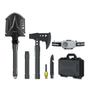 Folding Shovel Axe Set: High Carbon