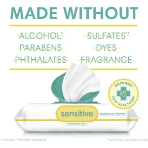 Sensitive Baby Wipes Hypoallergenic Fragrance Free